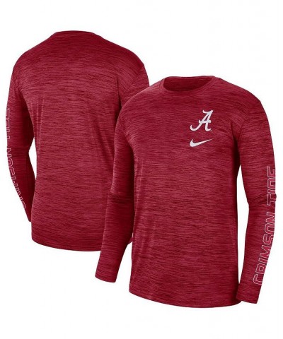 Men's Crimson Alabama Crimson Tide Velocity Legend Team Performance Long Sleeve T-shirt $23.50 T-Shirts