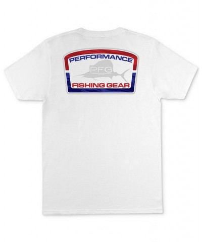 Men's PFG Classic-Fit Sailfish Logo Graphic T-Shirt White $11.75 T-Shirts