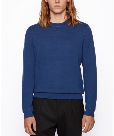 BOSS Men's Mateo Regular-Fit Sweater Blue $58.28 Sweaters