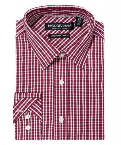 Men's Modern Fit Graph Plaid Dress Shirt Multi $21.94 Dress Shirts