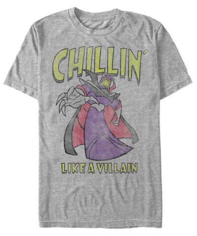 Disney Pixar Men's Toy Story Zurg Chillin like a Villain, Short Sleeve T-Shirt Gray $14.35 T-Shirts