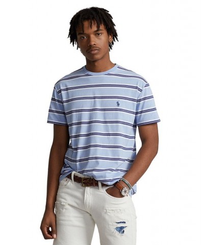 Men's Classic-Fit Striped Jersey T-Shirt Blue $28.50 T-Shirts