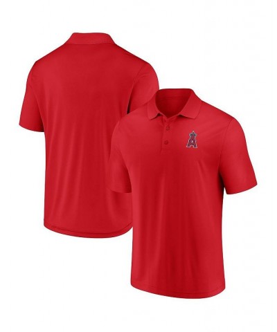 Men's Branded Red Los Angeles Angels Winning Streak Polo $31.85 Polo Shirts