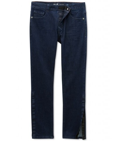 Seven7 Men's Vouvant Adaptive Slim-Straight Fit Power Stretch Textured Jeans Blue $40.32 Jeans