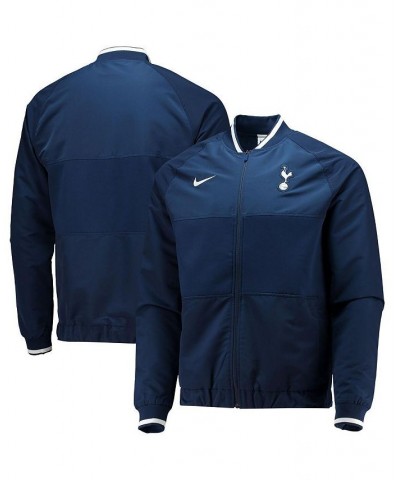 Men's Blue Tottenham Hotspur I96 Woven Anthem Raglan Full-Zip Jacket $60.00 Jackets