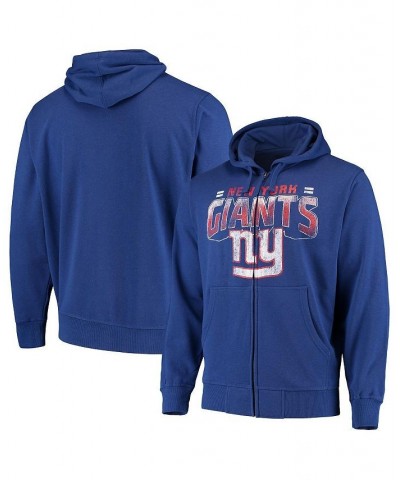 Men's Royal New York Giants Perfect Season Full-Zip Hoodie $37.60 Sweatshirt