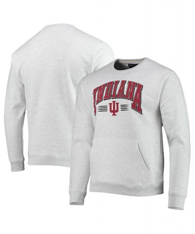 Men's Heathered Gray Indiana Hoosiers Upperclassman Pocket Pullover Sweatshirt $32.25 Sweatshirt