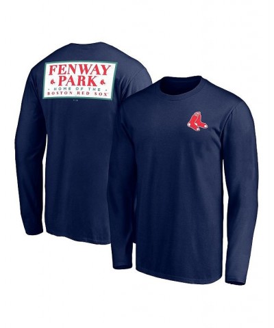 Men's Branded Navy Boston Red Sox Hometown Collection Fenway Park Long Sleeve T-shirt $22.56 T-Shirts