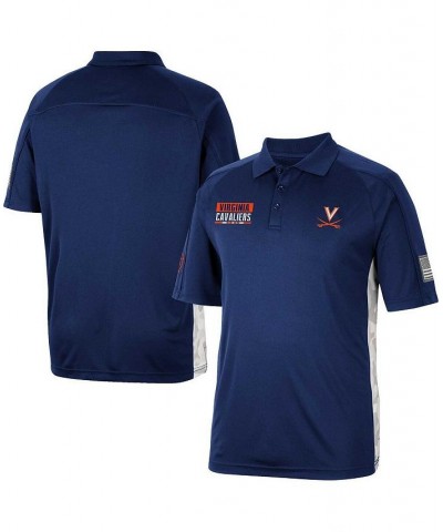 Men's Navy Virginia Cavaliers OHT Military-Inspired Appreciation Snow Camo Polo Shirt $19.74 Polo Shirts