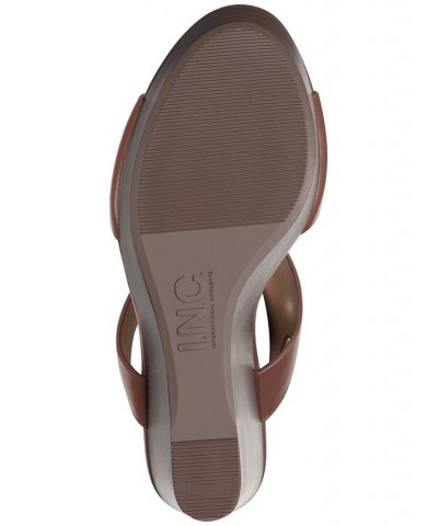 Valleri Wedge Sandals Brown $41.34 Shoes