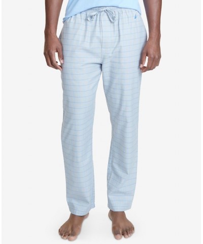 Men's Windowpane Plaid Cotton Pajama Pants Gray $12.40 Pajama