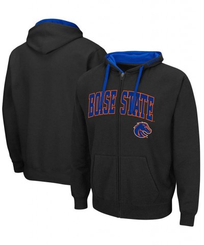 Men's Black Boise State Broncos Arch Logo 2.0 Full-Zip Hoodie $24.93 Sweatshirt