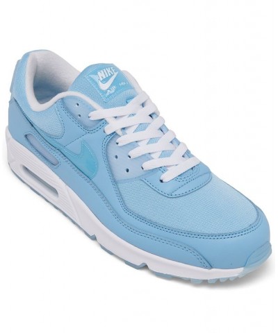 Men's Air Max 90 Casual Sneakers Blue $48.00 Shoes
