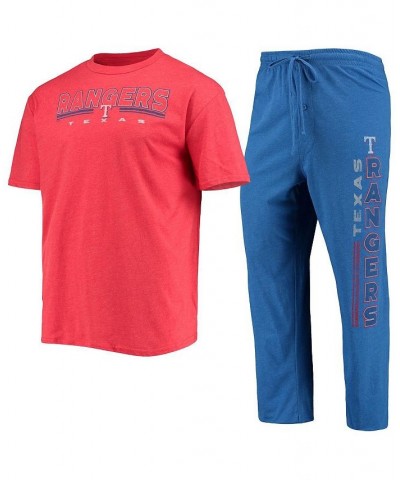 Men's Royal, Red Texas Rangers Meter T-shirt and Pants Sleep Set $28.59 Pajama
