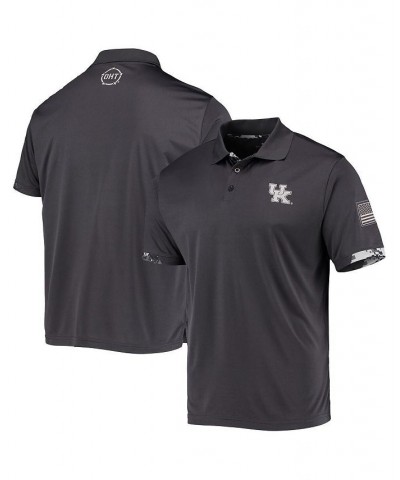 Men's Charcoal Kentucky Wildcats OHT Military-Inspired Appreciation Digital Camo Team Polo Shirt $28.49 Polo Shirts