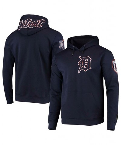 Men's Navy Detroit Tigers Team Logo Pullover Hoodie $87.75 Sweatshirt