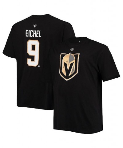 Men's Branded Jack Eichel Black Vegas Golden Knights Big and Tall Name Number T-shirt $23.19 T-Shirts