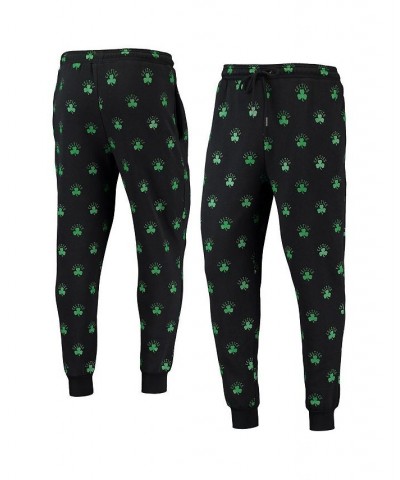 Men's Black Boston Celtics Allover Logo Jogger Pants $38.49 Pants