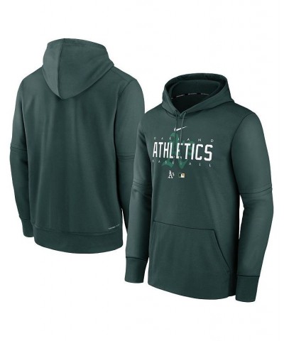 Men's Green Oakland Athletics Authentic Collection Pregame Performance Pullover Hoodie $52.24 Sweatshirt