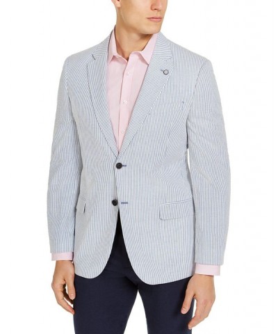 Men's Modern-Fit Stripe Seersucker Sport Coat PD03 $36.55 Blazers