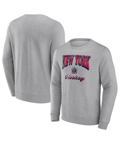 Men's Branded Heather Gray New York Rangers Special Edition 2.0 Pullover Sweatshirt $29.69 Sweatshirt