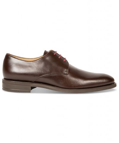 Men's Bayard Derby Leather Dress Shoe Brown $103.70 Shoes