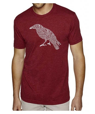 Men's Premium Word Art T-Shirt - The Raven Red $23.84 T-Shirts