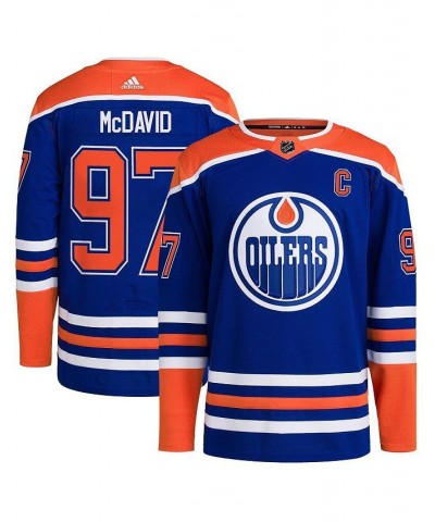 Men's Connor McDavid Royal Edmonton Oilers Home Primegreen Authentic Pro Player Jersey $81.90 Jersey